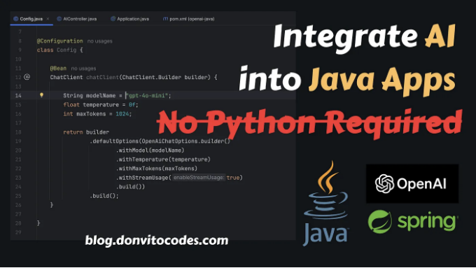 Python 없이 자바 앱에 AI 개발하는 방법 정리